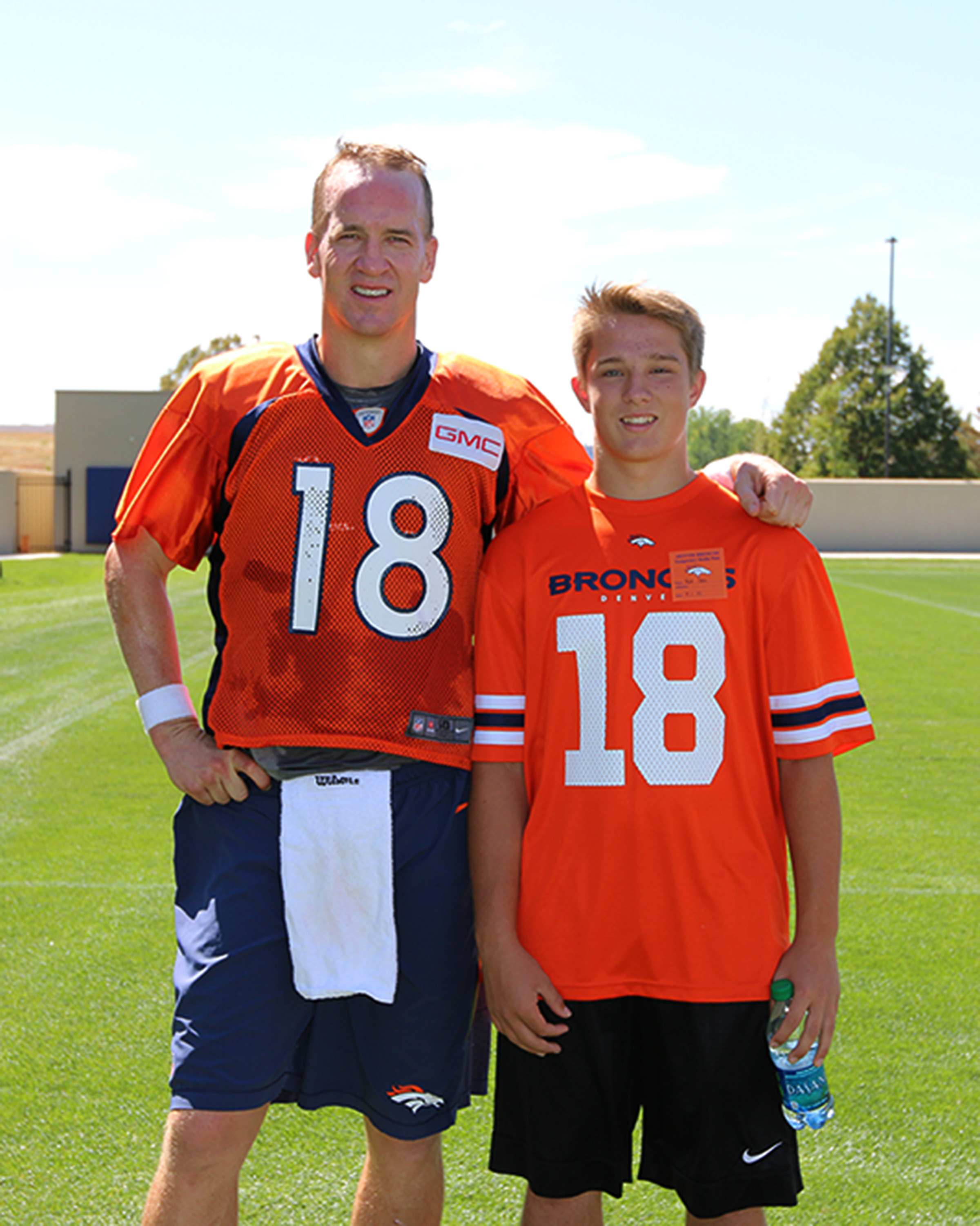 Peyton Manning and Nick Hoff #broncos 