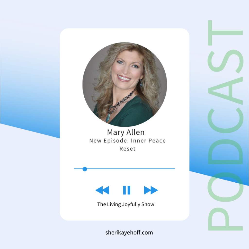 Podcast Player with Headshot of Mary Allen